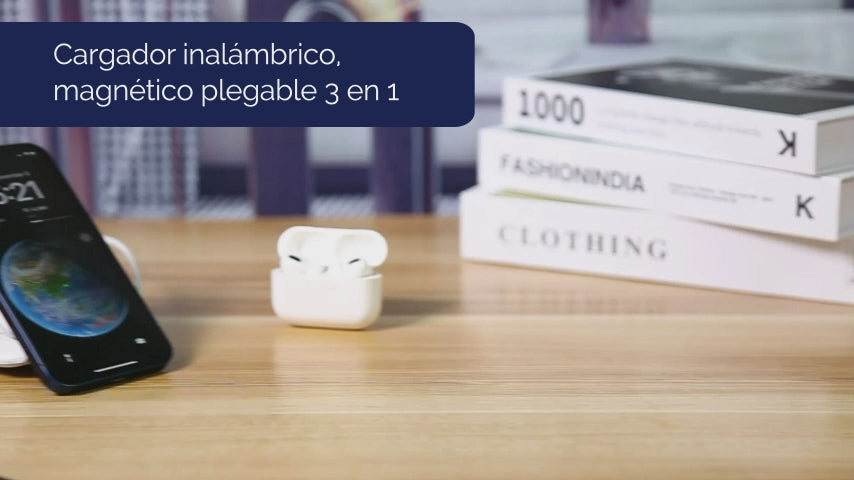 Cargador inalámbrico, magnético plegable 3 en 1 — foto 5