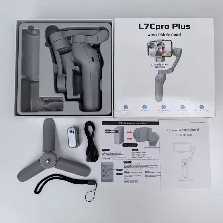 Gimbal L7 B PRO - ESTABILIZADOR PARA CELULAR CON IA — foto 5