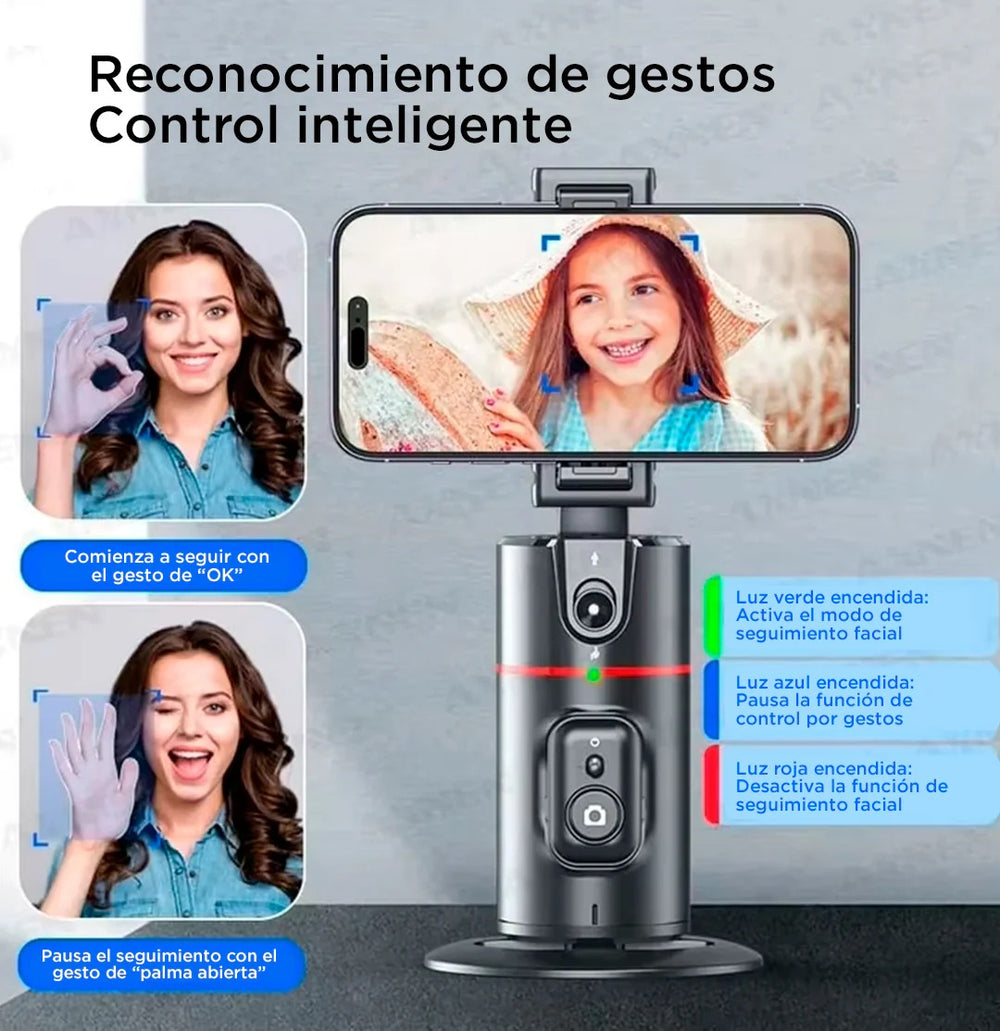 Trípode con seguimiento facial IA +Giro 360° — foto 5